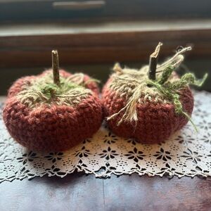 Handmade Knitted Pumpkins
